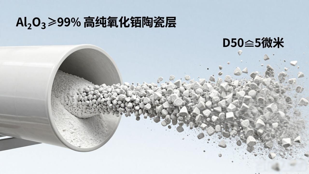 钢管陶瓷耐磨粉体材料是什么_耐磨陶瓷钢管 三元材料粉体_高温耐磨陶瓷管