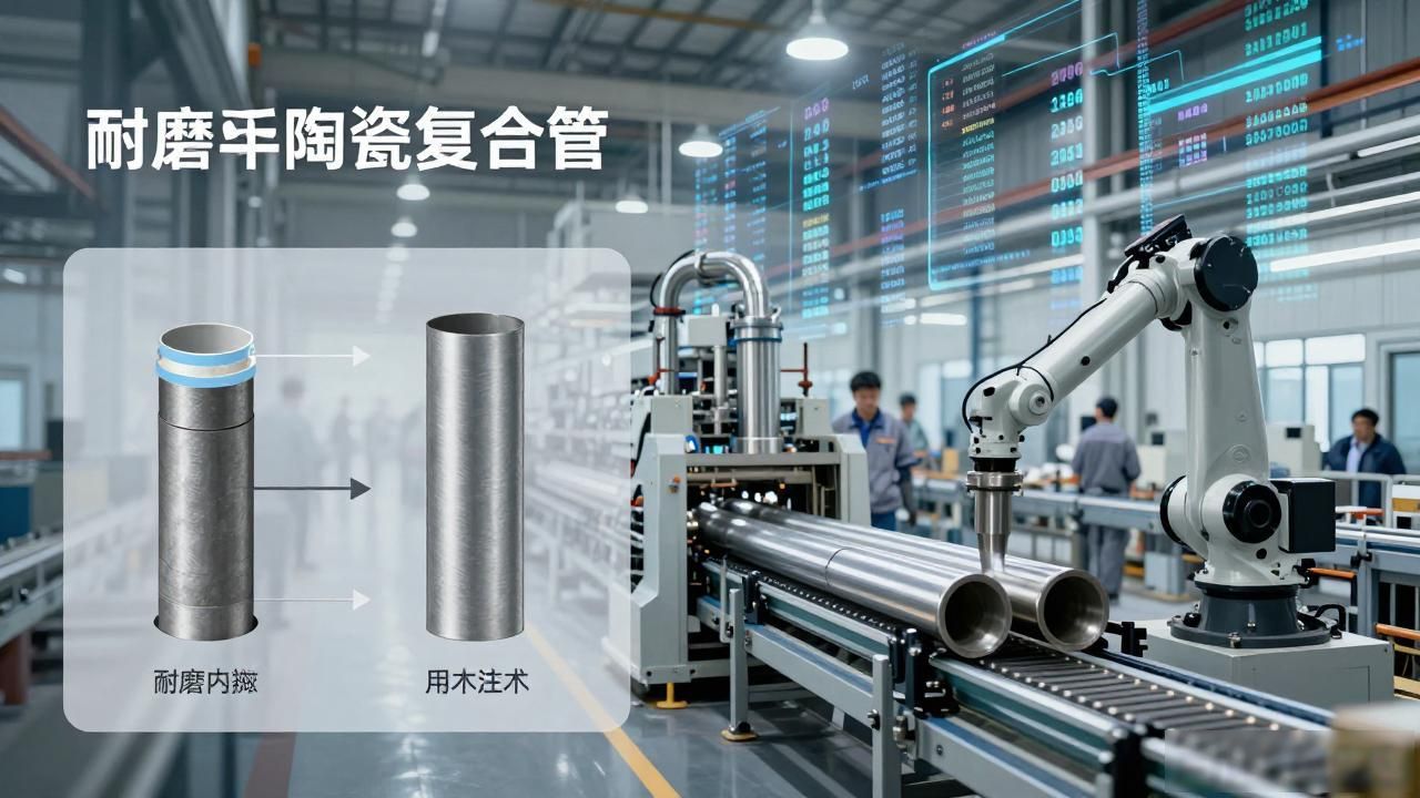耐磨内衬陶瓷复合管_陶瓷耐磨复合内衬管价格_陶瓷耐磨复合内衬管厂家