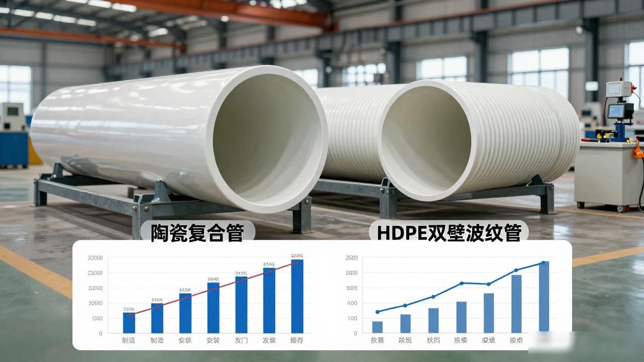hdpe结构壁管与波纹管区别_陶瓷复合管 HDPE双壁波纹管_hdpe和波纹管的区别